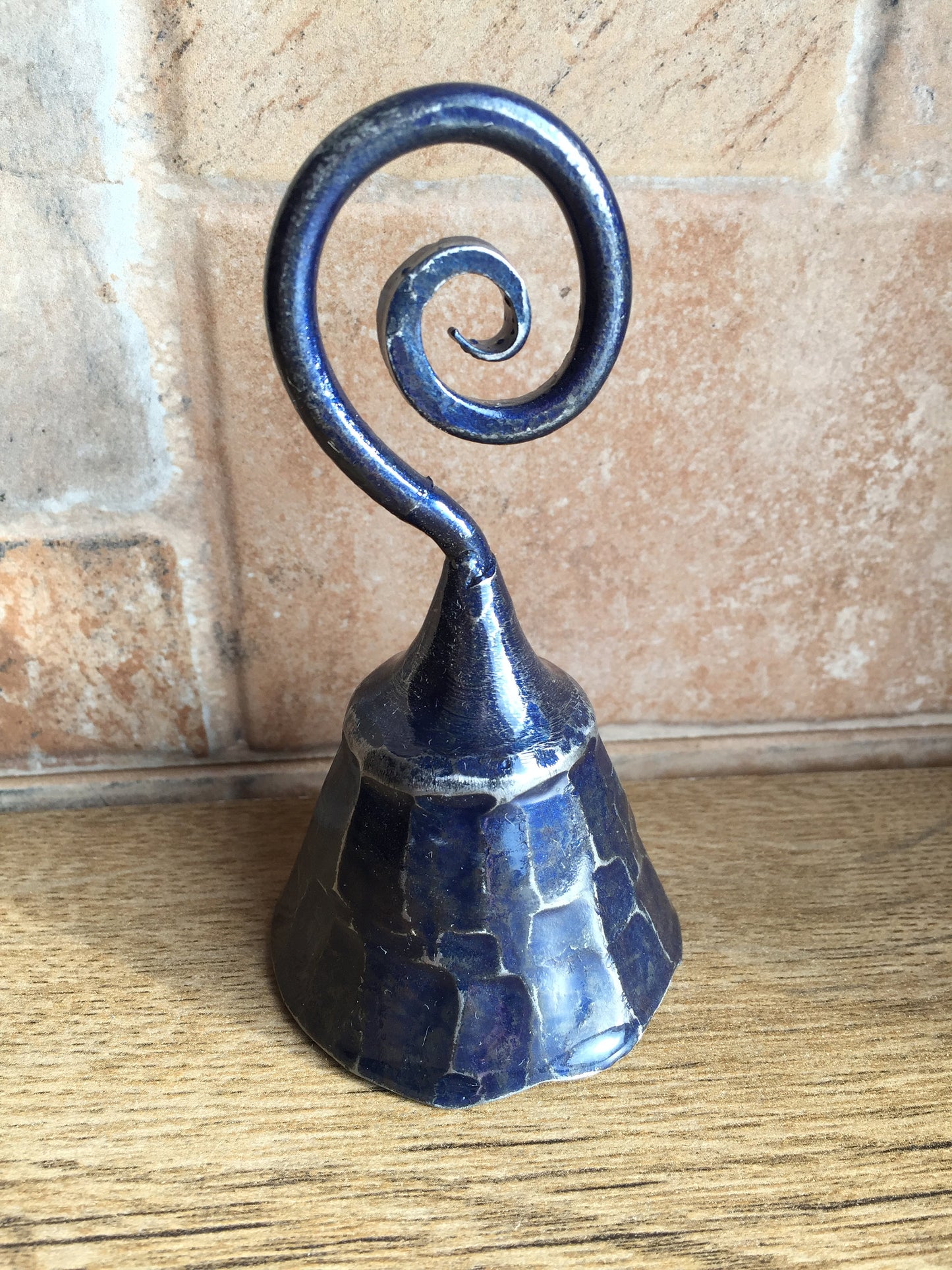 Birthday bell, wind chimes, gift beloved women, vintage bell, best mother gift, sympathy gift mother, steel jingle, iron bell, handmade bell