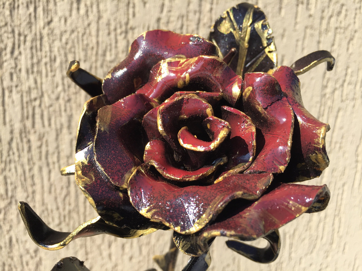 Iron rose, iron gift for her, iron anniversary gift, iron gifts, Mother's day gift, iron flower, hand forged flower, hand forged rose