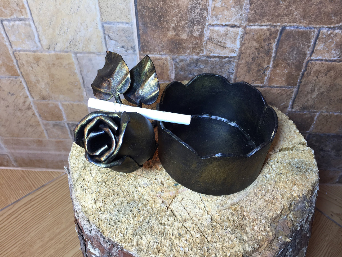 Ashtray, ash tray, iron gift for her, 6th anniversary gift, 6 year anniversary, smoker, cigarettes, cigar holder, cigar case, cigar tray