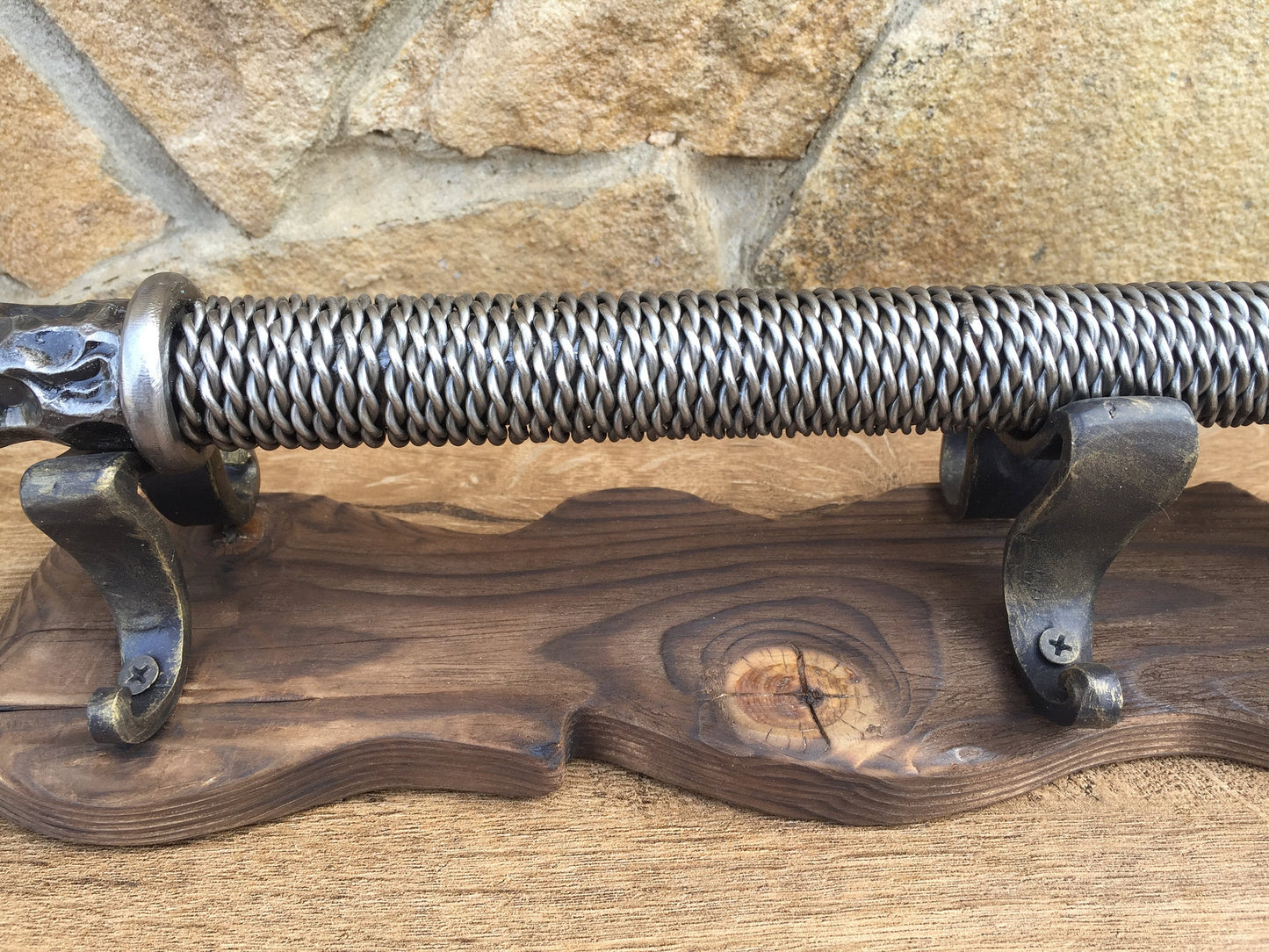Hand forged mace, mace, war mace, flail, chain flail, medieval, knight, warrior, medieval weapon,war weapon,viking axe,mens gifts,iron gift