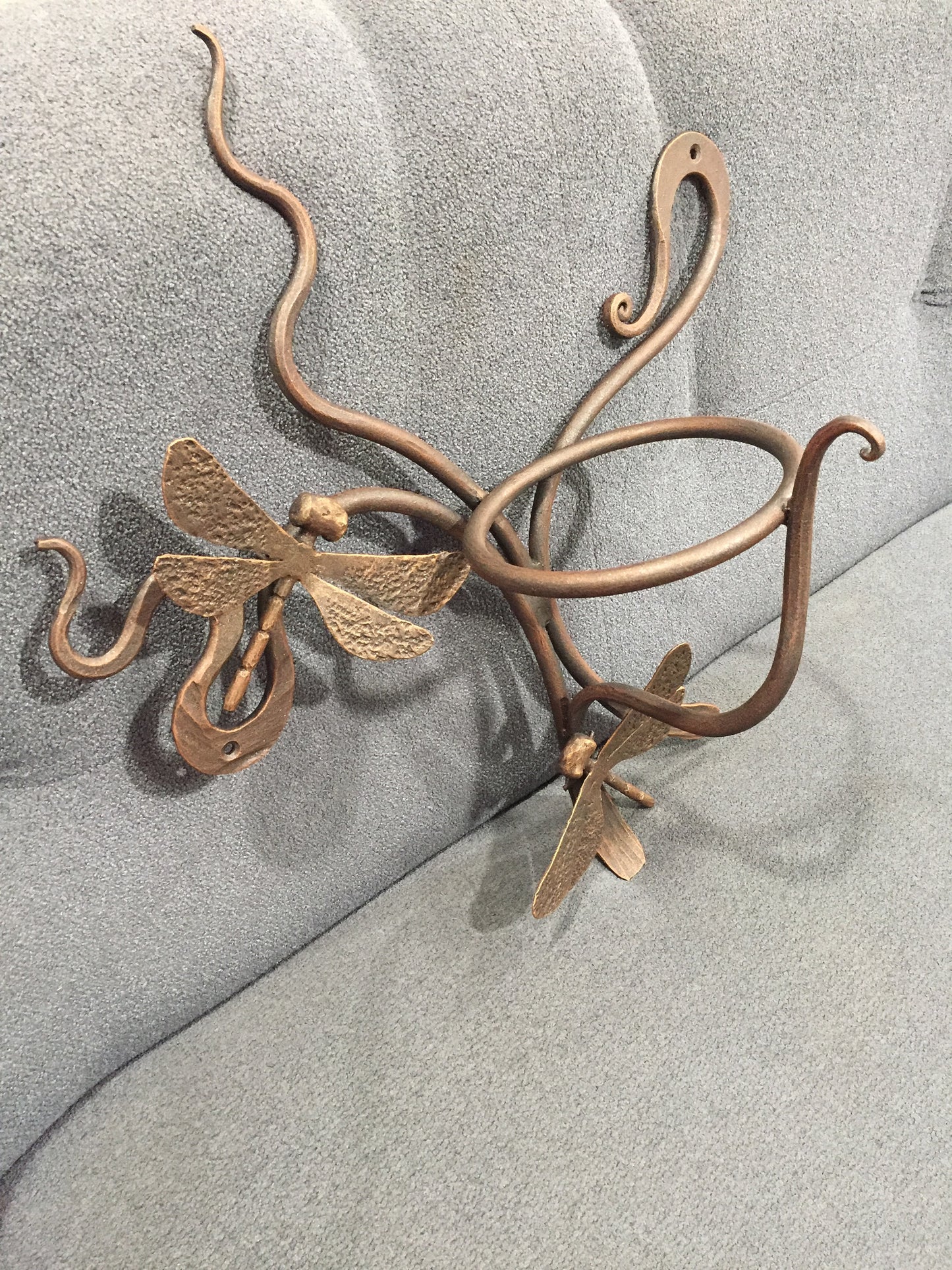 Wall planter, iron plant stand, flower pot holder, stand pot holder, indoor planters, flower sculpture, yard sculpture, yard art, metal art