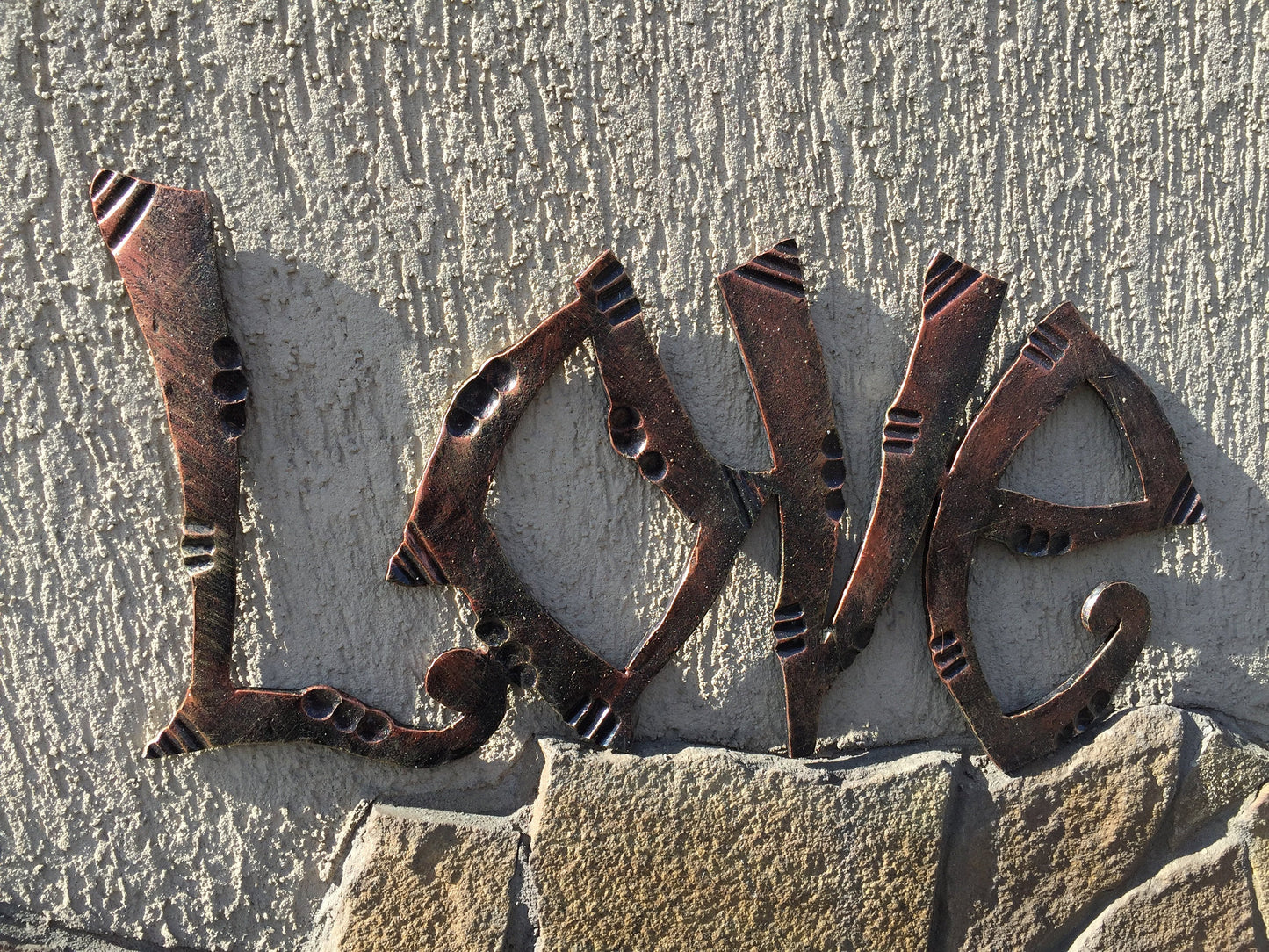Hand forged letters, iron letters, word cutout, last name sign, wedding sign, custom name sign, custom lettered sign, plaque, laser cut word