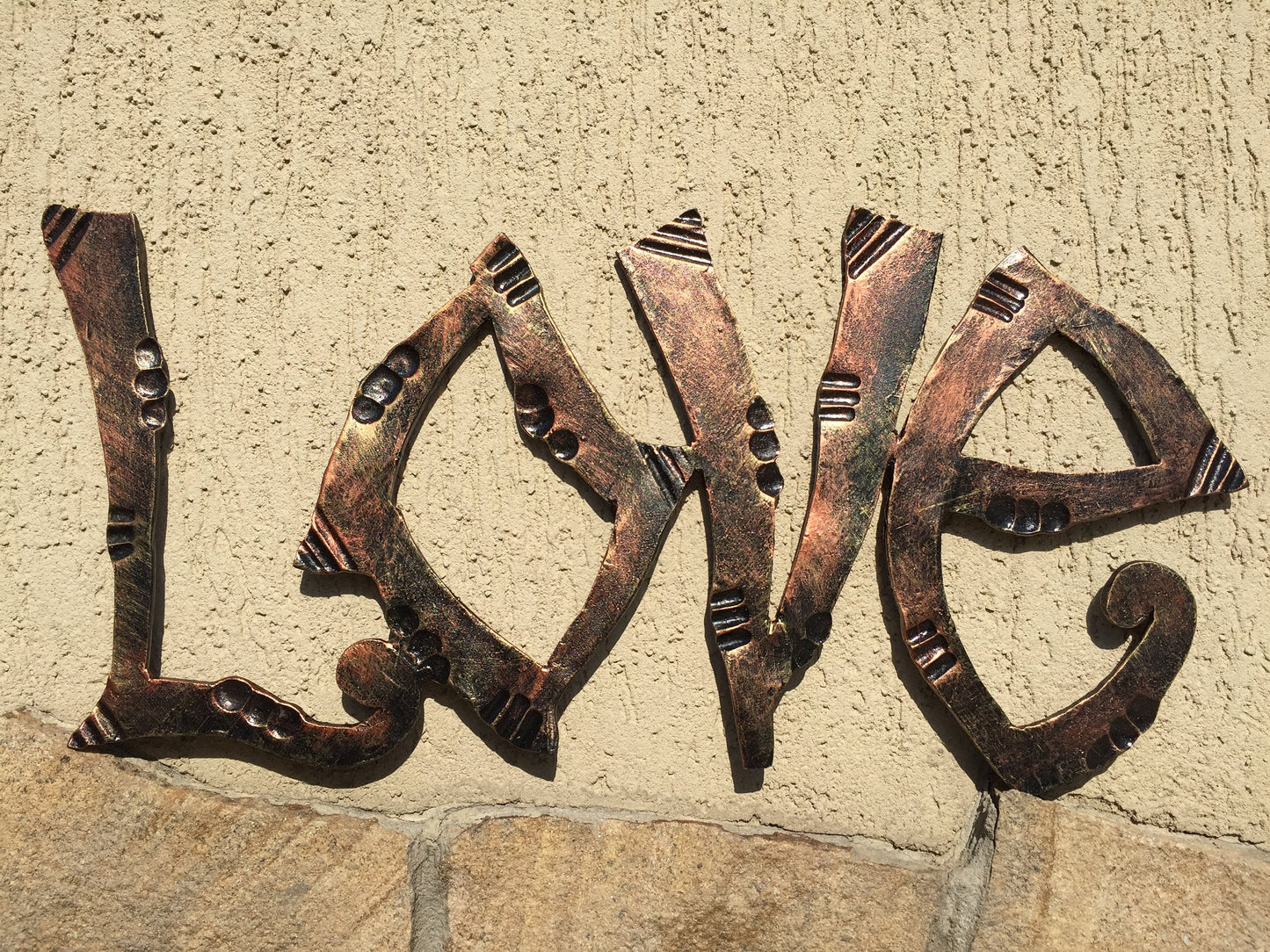 Hand forged letters, iron letters, word cutout, last name sign, wedding sign, custom name sign, custom lettered sign, plaque, laser cut word
