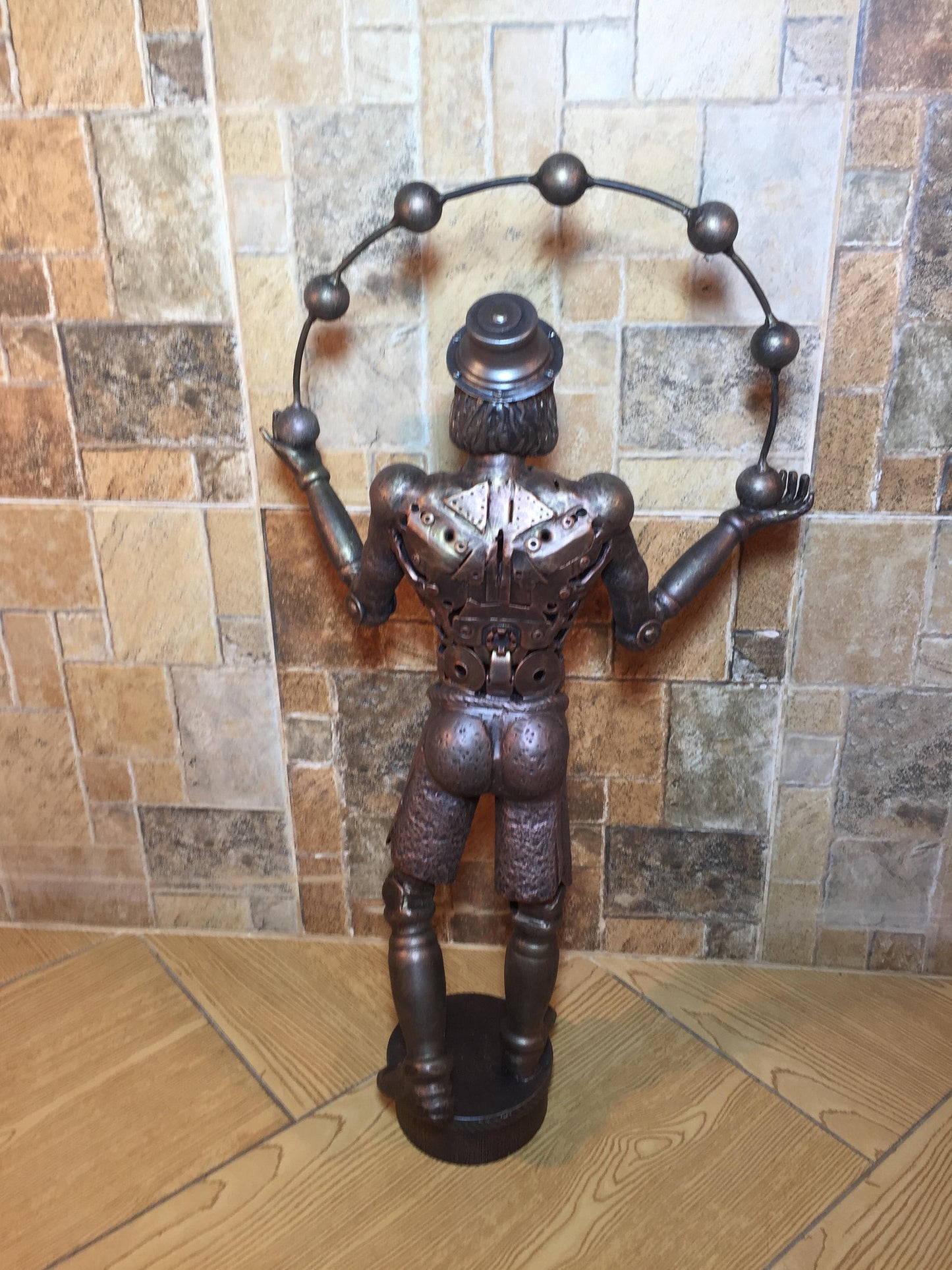 Steampunk metal sculpture, steampunk figurine, junk art, steampunk art, industrial art, steampunk gift,steam punk,steampunk,industrial decor