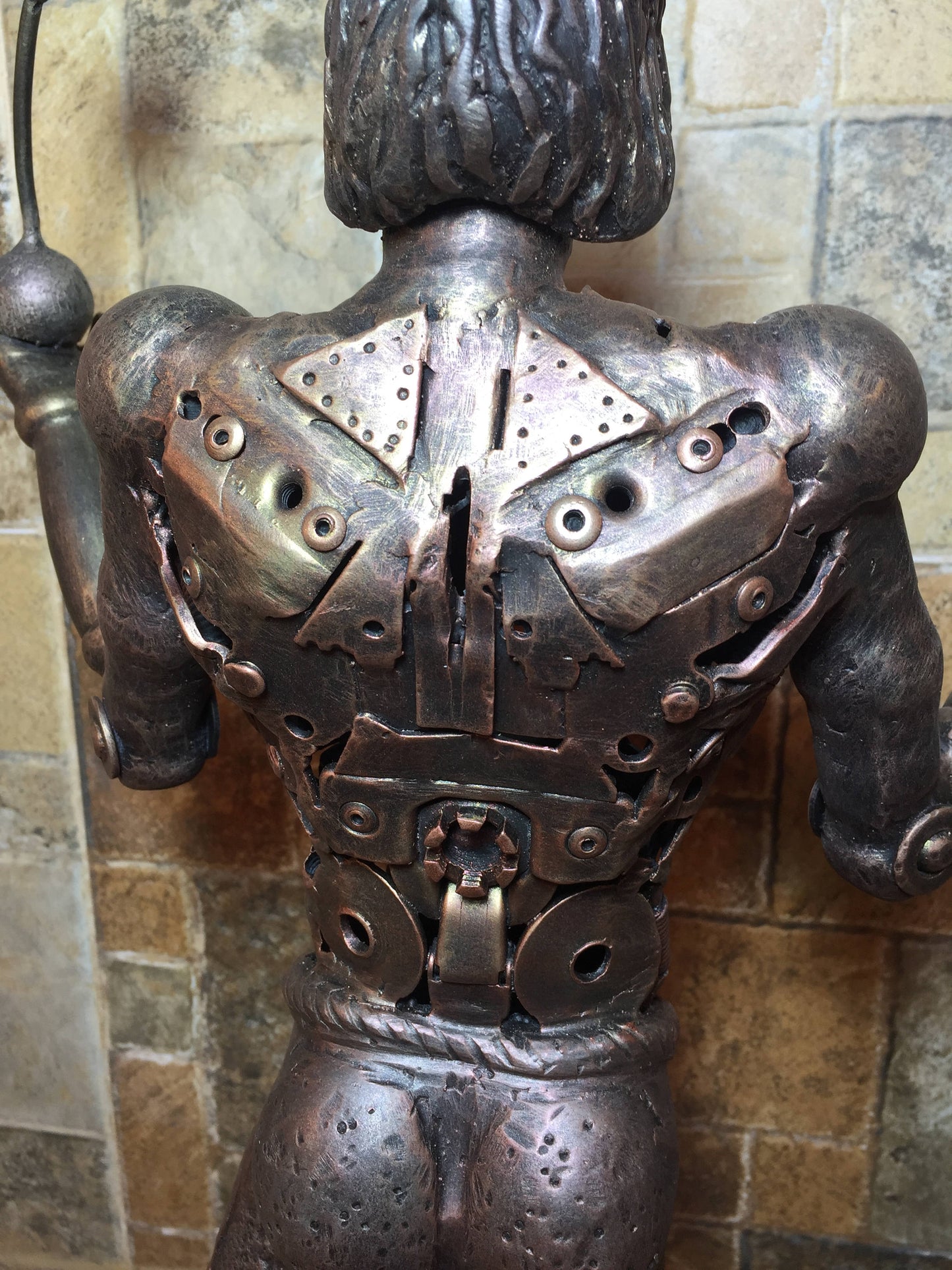 Steampunk metal sculpture, steampunk figurine, junk art, steampunk art, industrial art, steampunk gift,steam punk,steampunk,industrial decor