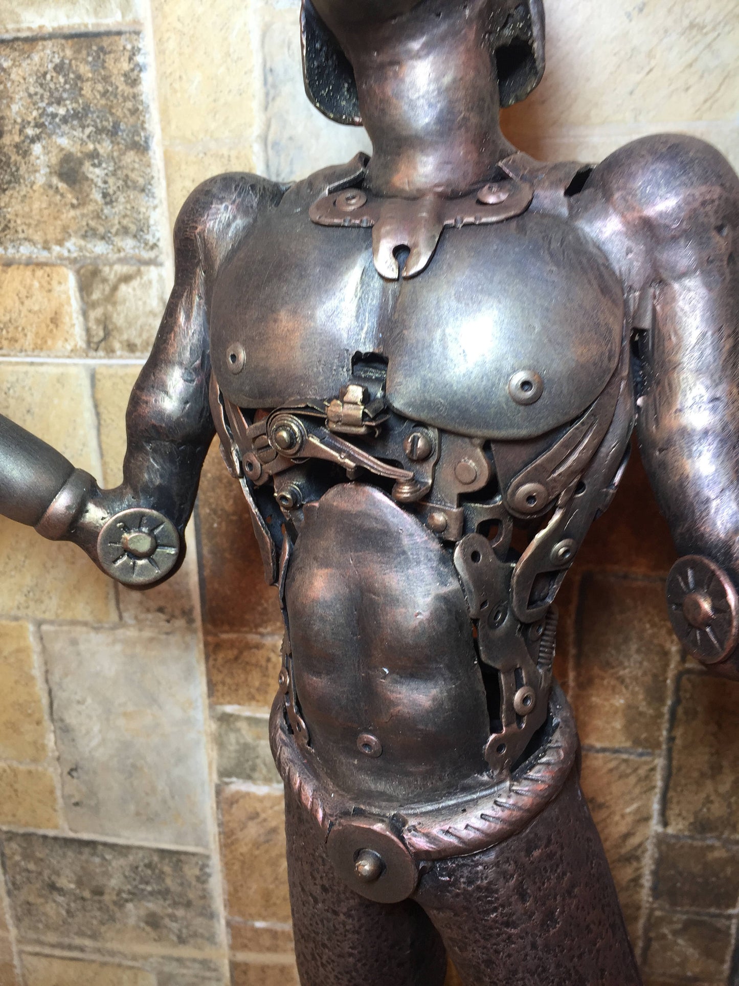 Steampunk metal sculpture, steampunk figurine, junk art, steampunk art, industrial art, steampunk gift,steam punk,steampunk,industrial decor