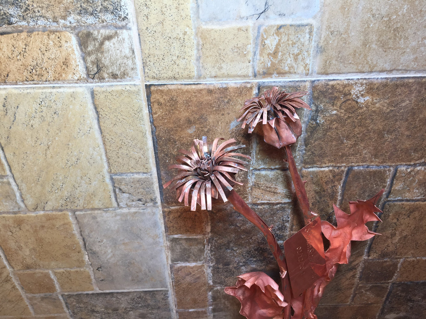 Copper thistle, engraved copper gift, copper gifts, 7 year anniversary gift for her, 7th anniversary, copper wedding, copper anniversary