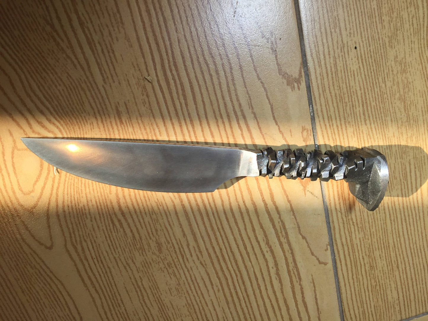 Railroad spike knife, viking knife, iron gifts, manly gifts, mens gifts, wedding anniversary gift, 6th anniversary gift for him, 6 year