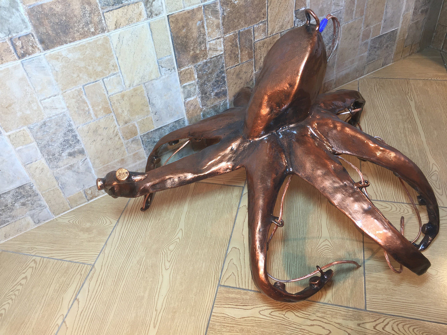 Octopus chandelier, octopus art, chandelier light, ceiling light, ceiling light fixture, ceiling lighting, ceiling lamp, dining lighting