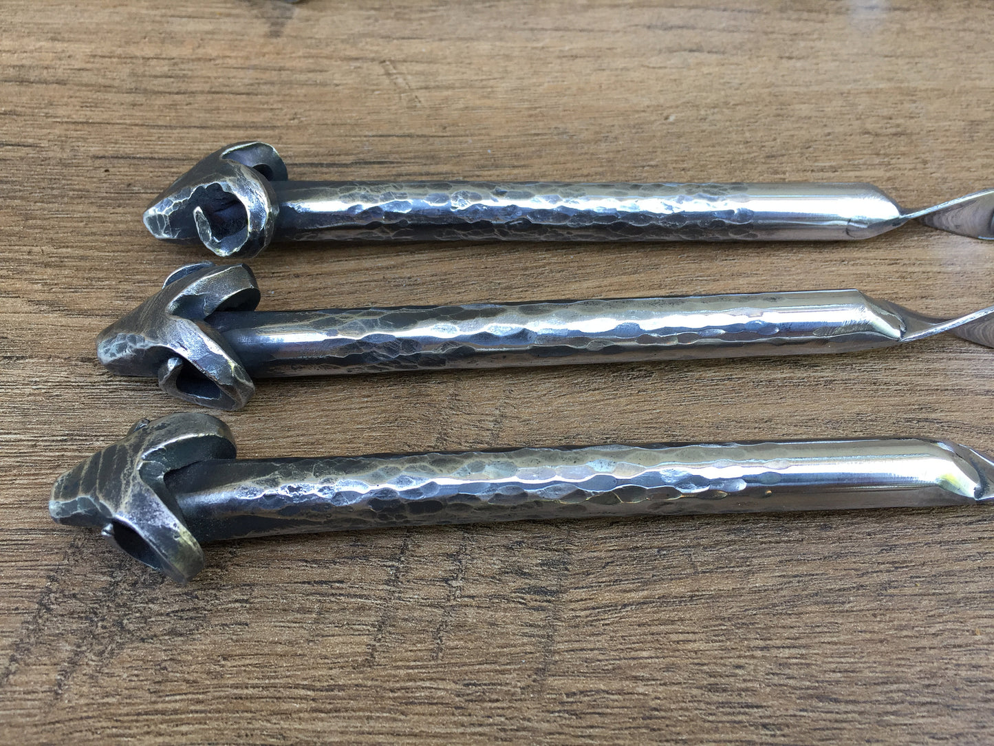 Stainless steel skewers, iron gift, iron anniversary, shish kabob, kebab skewers, spatula, grill tools, grilling gifts, grill set, fork