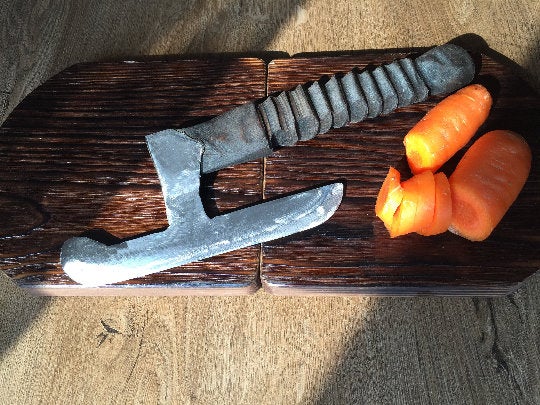 Kitchen axe, viking kitchen, mens gifts, medieval axe, danish broad axe, viking art, viking gifts, viking weapon,viking knife,culinary knife