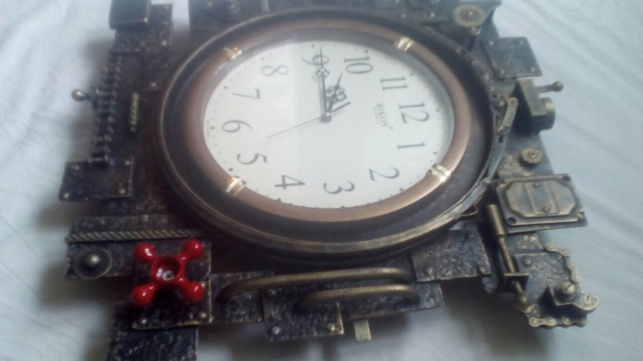 Steampunk clock, steampunk wall clock, steampunk wedding, steampunk office, steampunk home decor, steampunk accessory, steampunk for women