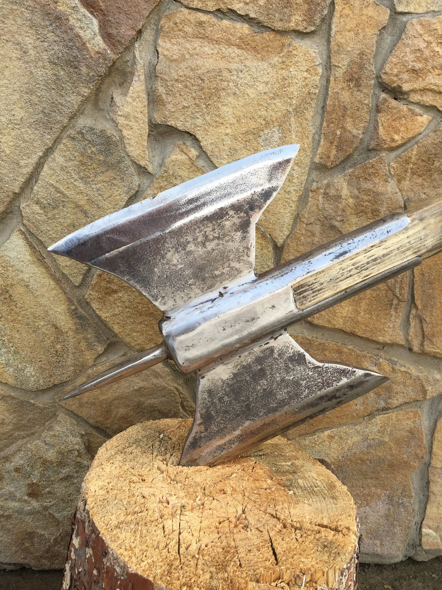 Double head axe, viking axe, tomahawk, hatchet, mens gifts, medieval axe, viking camp, Norse axe, viking camp kit, viking gifts, iron gifts