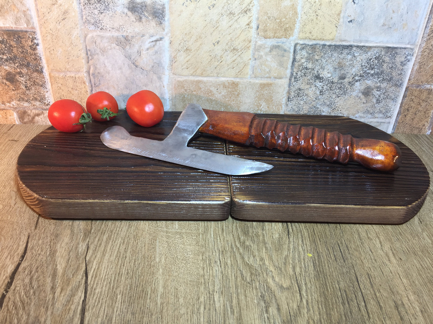 Kitchen hatchet, kitchen axe, viking axe, medieval axe, wood carving, exclusive gift, kitchen utensils, meat axe, tomahawk, Damascus steel