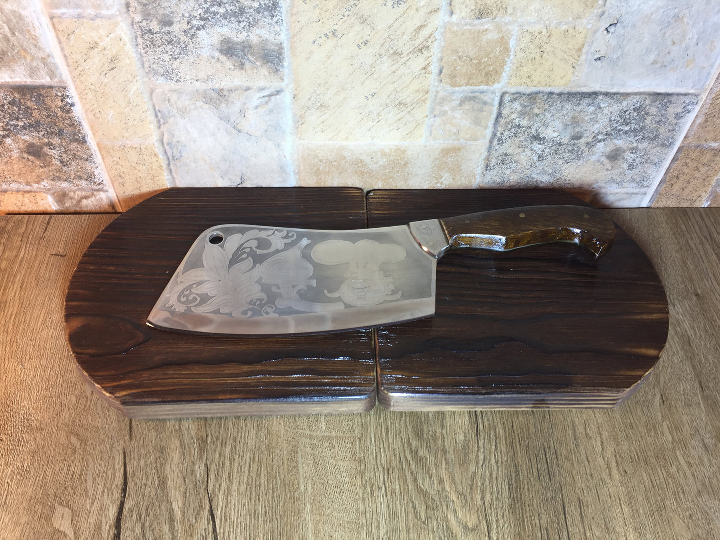Stainless steel butcher knife, engraved knife, meat knife, meat cleaver, chef knife, kitchen knife, cook knife, chef gifts, meat chopper