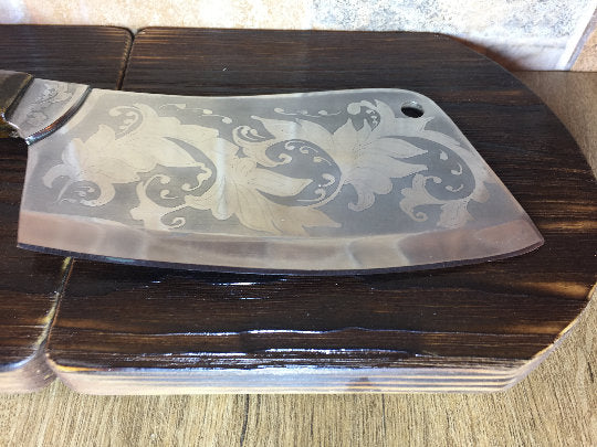 Stainless steel butcher knife, engraved knife, meat knife, meat cleaver, chef knife, kitchen knife, cook knife, chef gifts, meat chopper