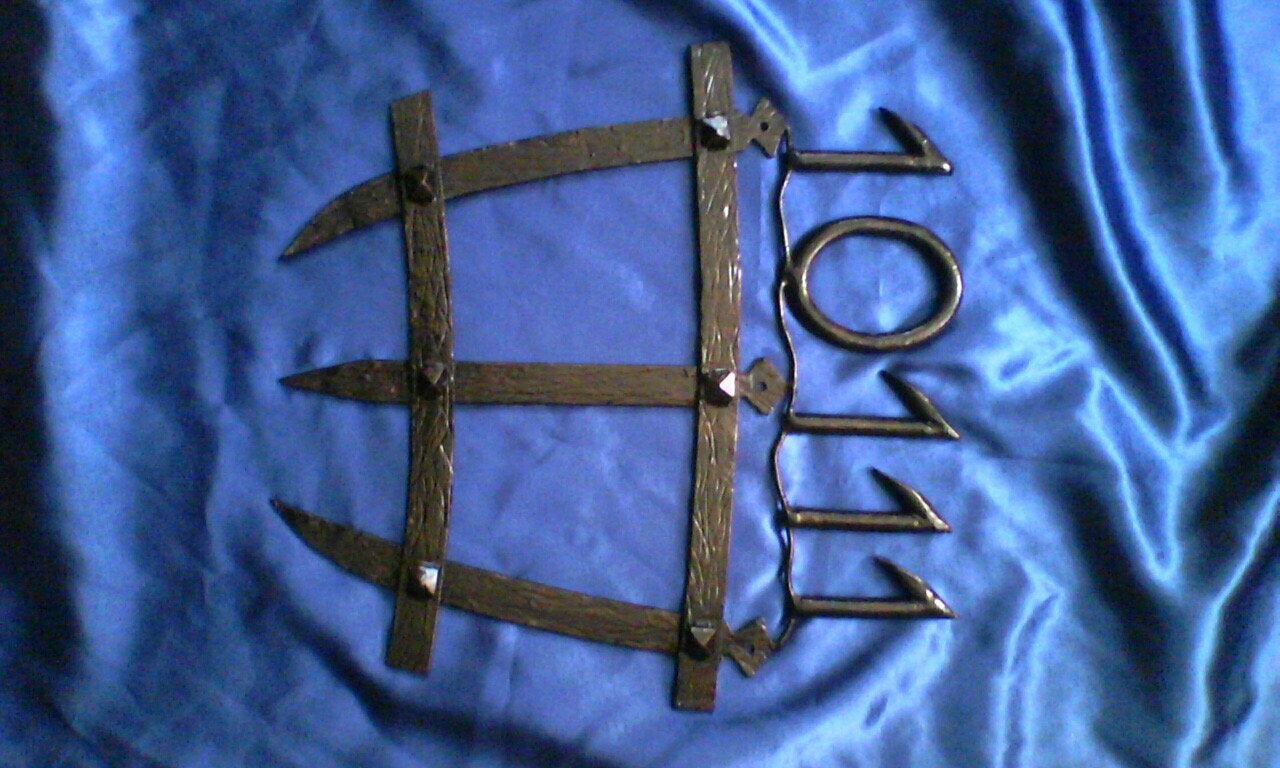 Hand forged house number sign, medieval, rustic plaque, viking, lettering, house plate, viking gift,address number sign,address sign,numbers