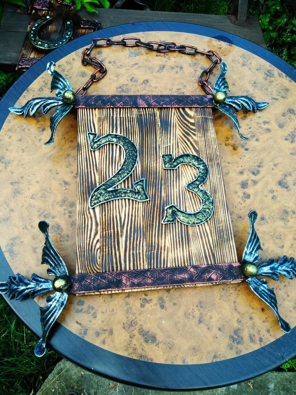 House number, metal art numbers, decorative numbers, metal yard art, front door decal, housewares, wall plaque, outside plaque, number plate