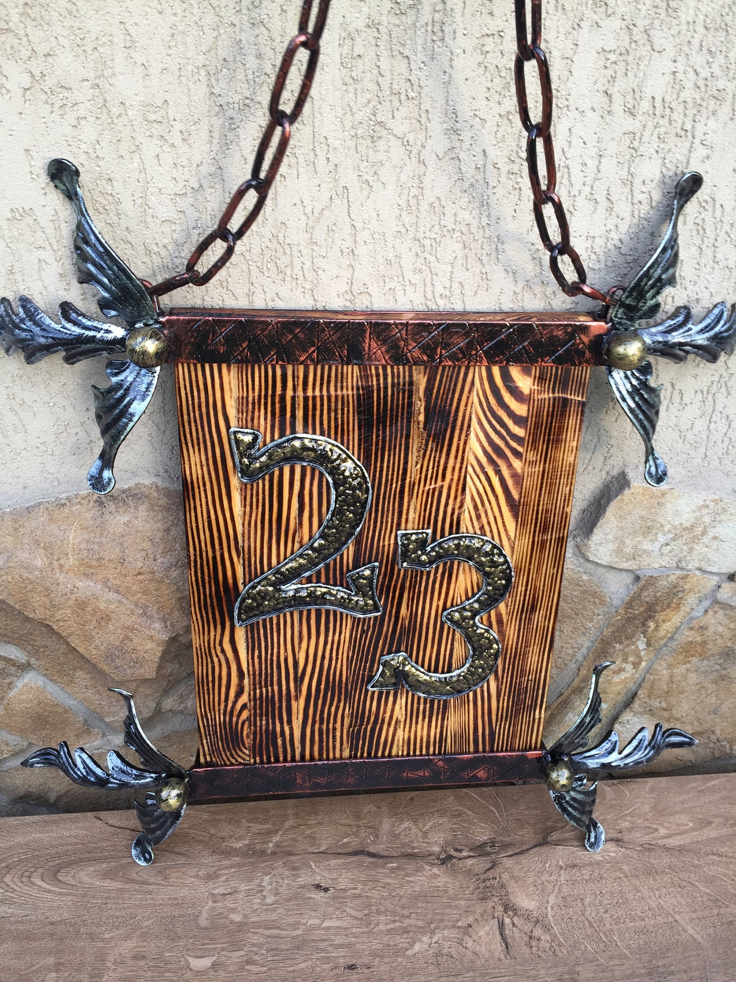 House number, metal art numbers, decorative numbers, metal yard art, front door decal, housewares, wall plaque, outside plaque, number plate