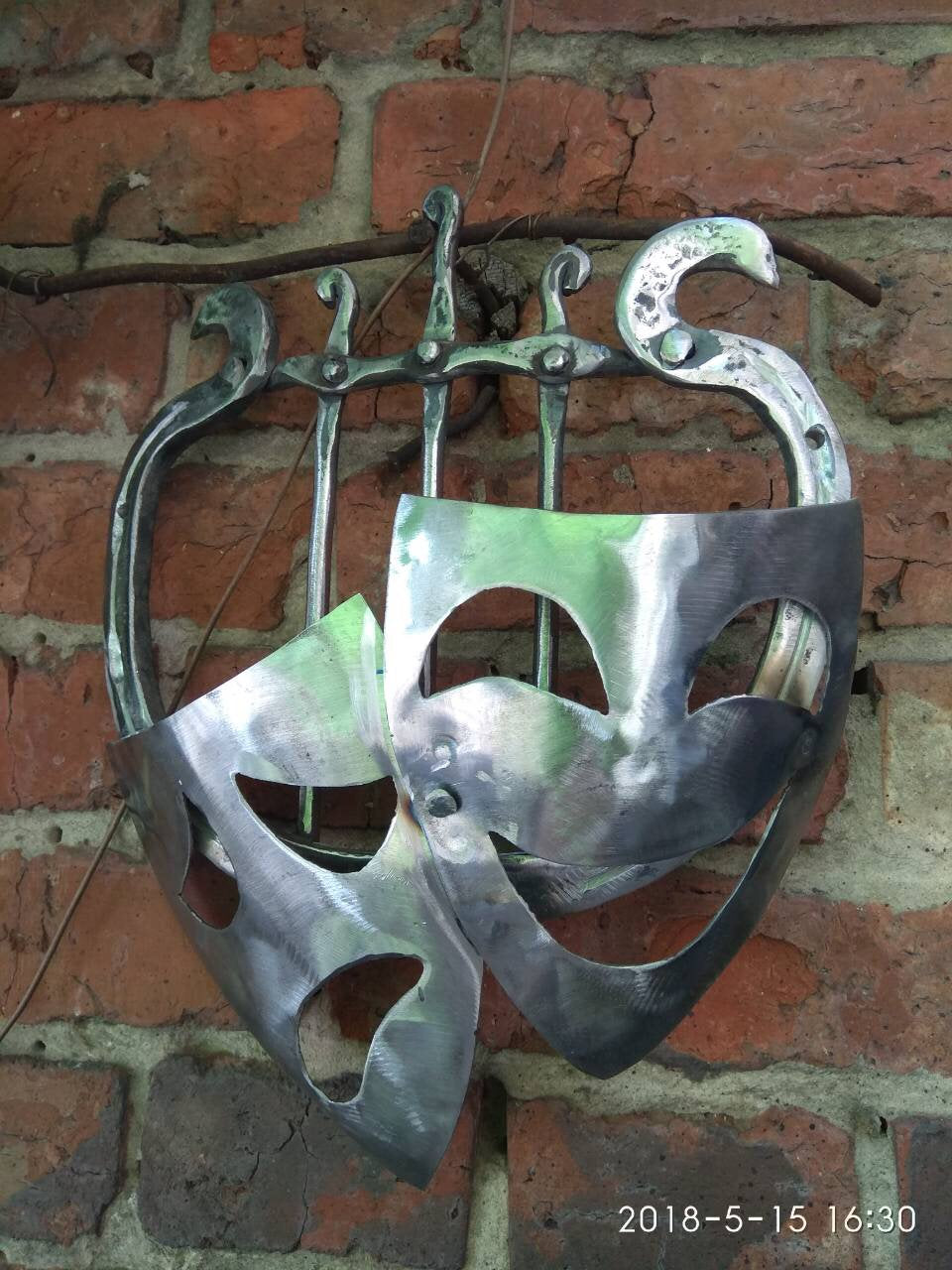Iron theater mask, theather mask svg, theater mask decor, theater lovers gift,theater art,theater gifts,theatre gifts,theatre,theater lovers
