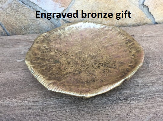 Bronze tray, bronze plate, bronze gift, bronze gift for him, bronze anniversary gifts for men, bronze bowl, bronze gift for men,bronze gifts