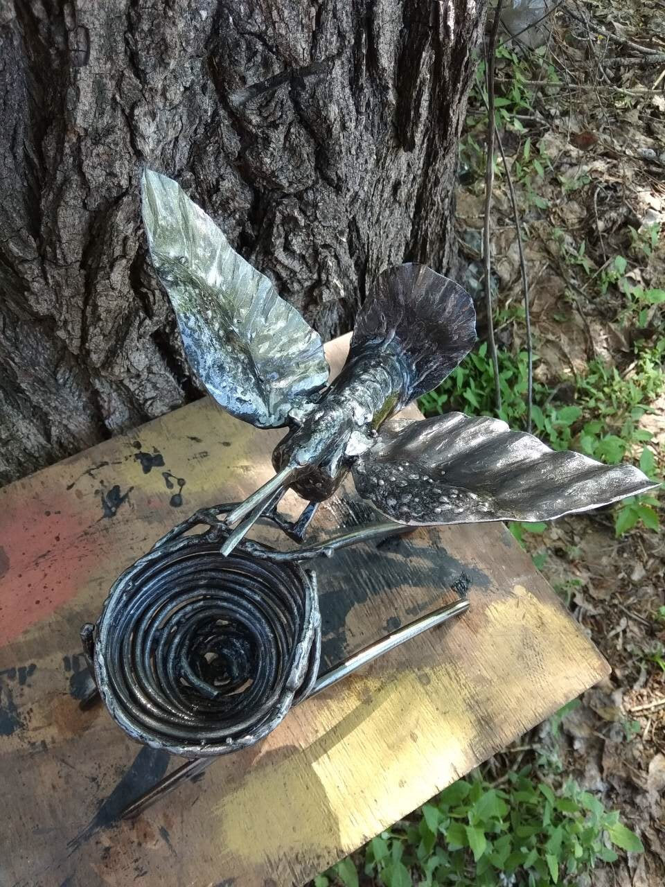 Iron anniversary gift, gift for mom, Christmas gift, gift for wife, jewelry storage, 6th anniversary gift, iron gift, birthday gift, bird