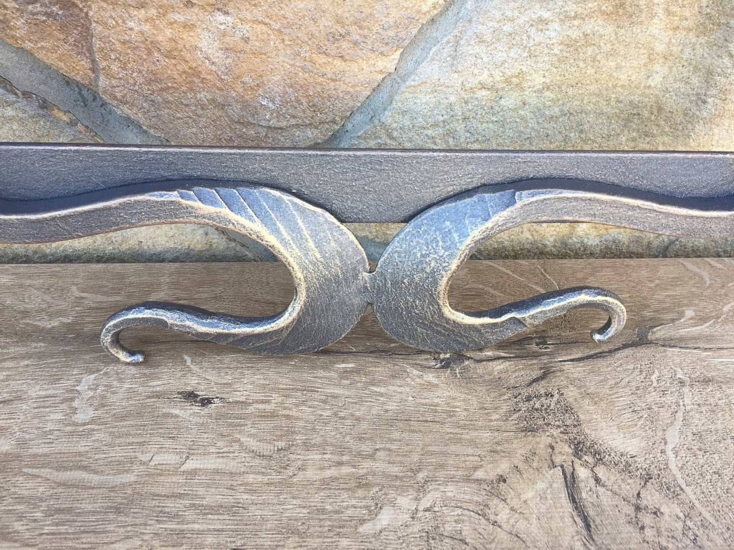 Hand forged mirror frame, iron anniversary gift for her, hand forged frame, picture frame, painting frame, photo frame,iron gift,wall frame