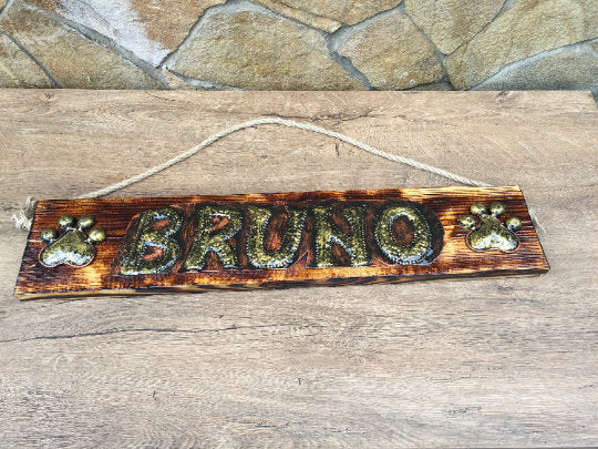 Pet dog sign, dog plaque, dog name, pet dog ID tag, pet dog leash, pet dog collar, pet dog buckle collar, pet name, dog birthday, dog gift