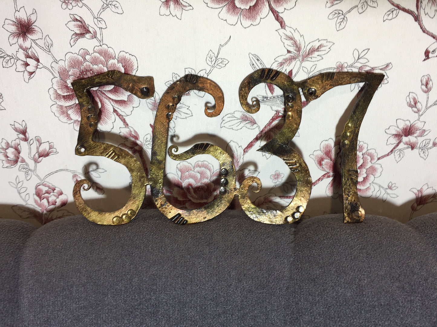 Custom address sign, house number sign, metal number, house plate, house number plaque, vintage numbers, metal digits, number cutout