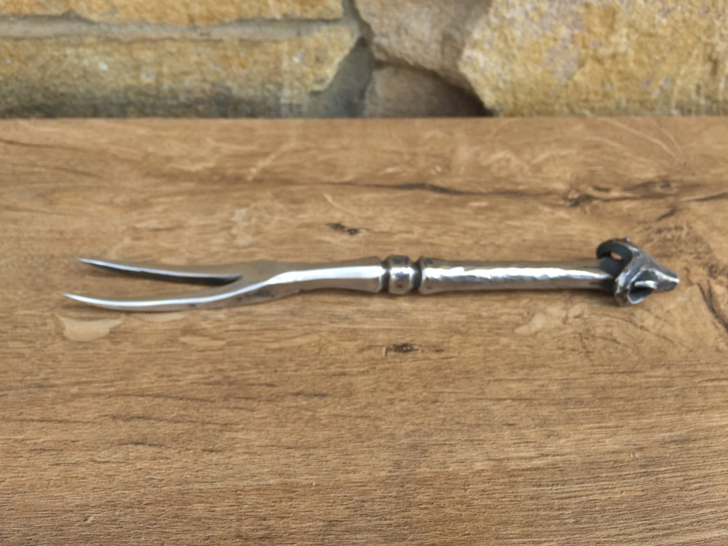 Stainless steel fork, viking fork, hand forged fork, rustic fork, medieval fork, viking artifacts, BBQ fork, barbeque gifts,medieval cutlery