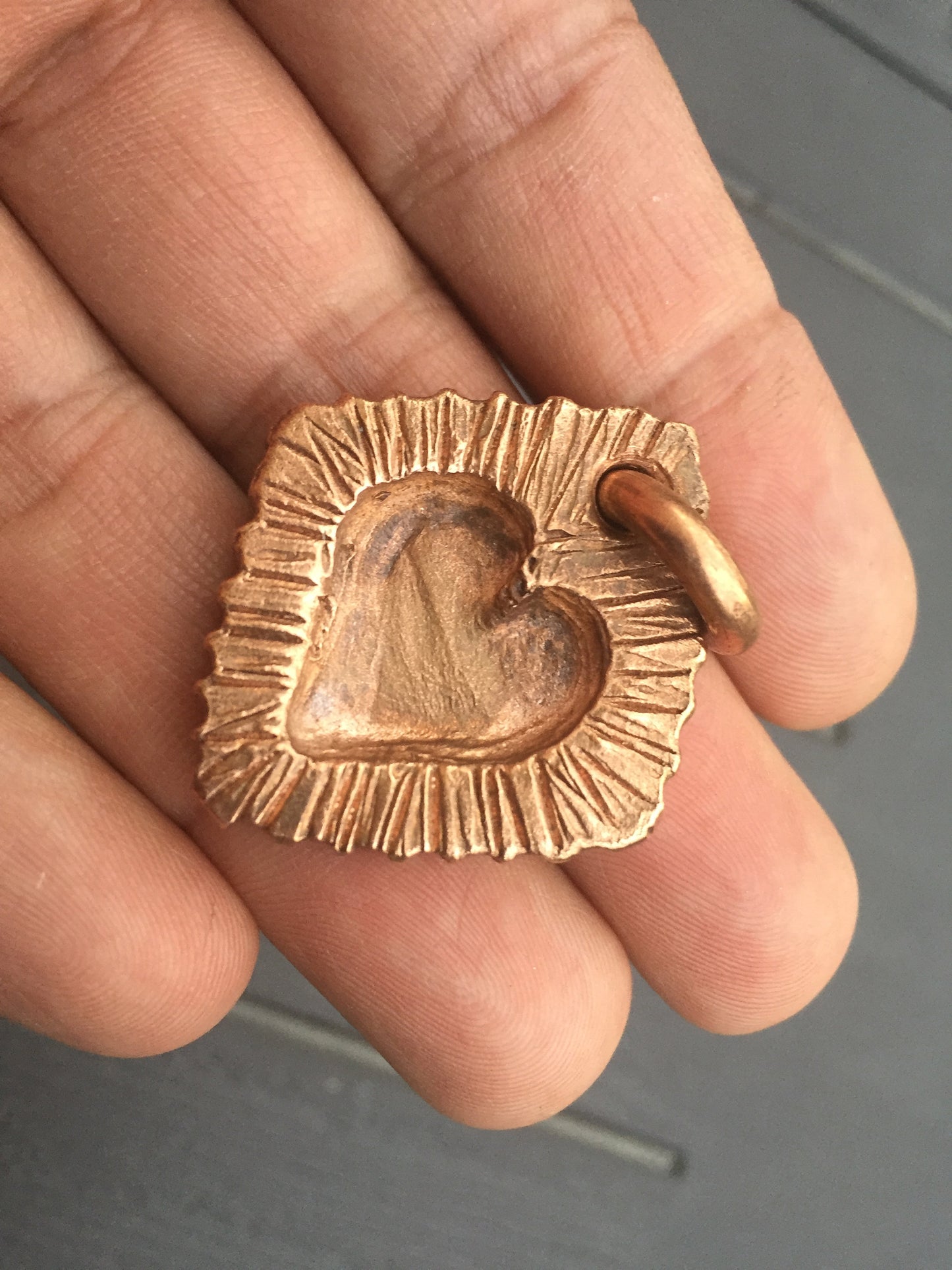 Copper anniversary, 7 year anniversary, copper gift, key chain, keychain, copper heart, copper pendant, copper jewelry, copper necklace