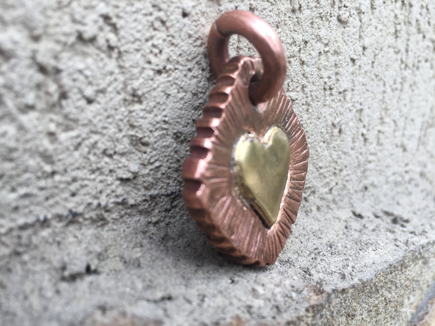 Copper gift for her, bronze heart, copper necklace, copper anniversary, key ring, key fob, key chain, keychain,copper pendant,copper jewelry