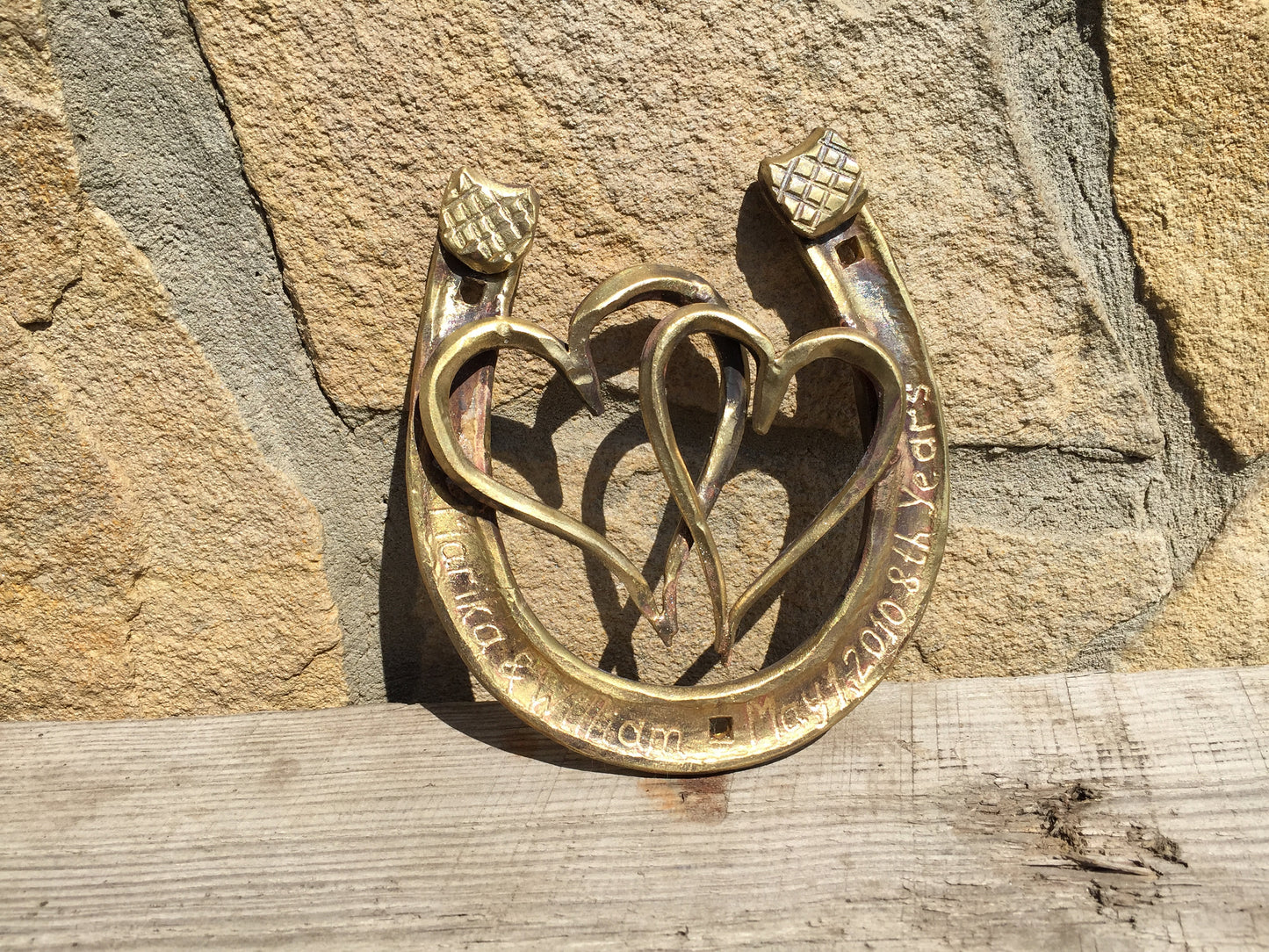 Bronze anniversary gift, bronze gifts, 8 year gifts, 8th anniversary gift, bronze horseshoe, anniversary gift,bronze gift idea,bronze hearts