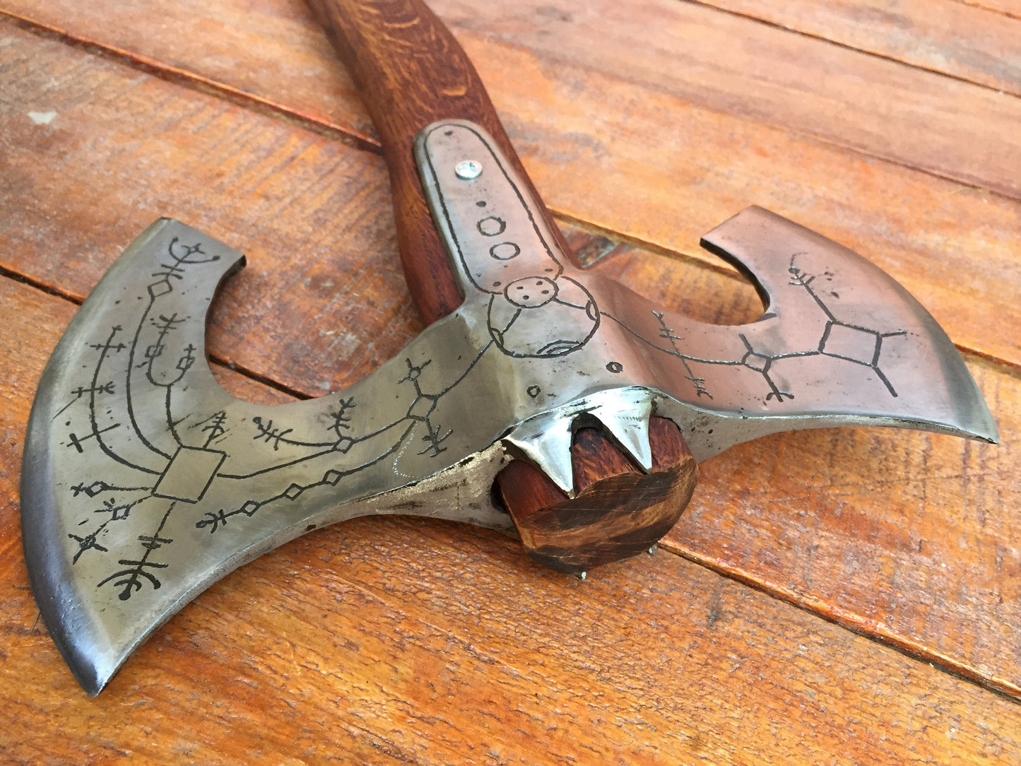 Hand forged Leviathan axe, viking axe, God of War, Kratos axe, God of War 4, prop, games, replica, Kratos weapon, playstation,costume weapon