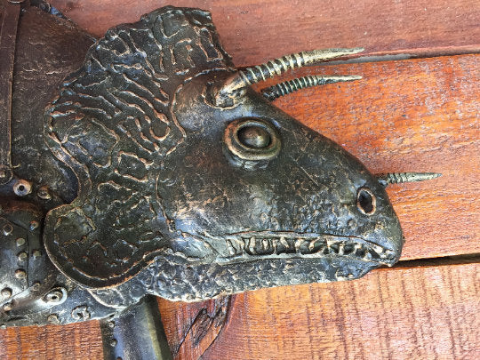 Steampunk dinosaur, steampunk home decor, steampunk yard art, steampunk industrial,dinosaur decor,dinosaur party,dinosaur art,dinosaur gifts