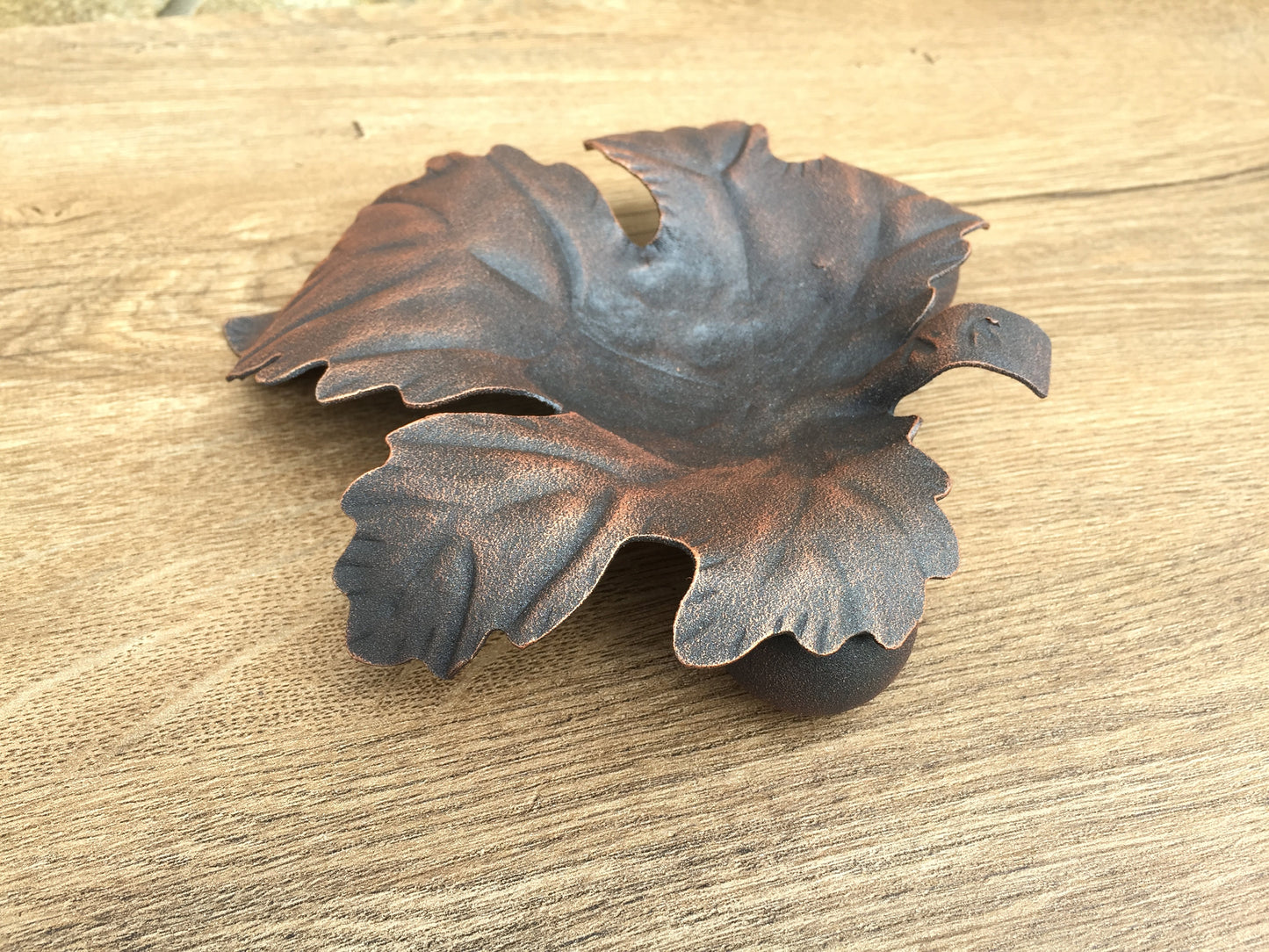 Iron ashtray, iron gifts, ash tray,iron anniversary gift for him,gift for smoker, cigar ashtray,cigar holder,mens gift,manly gift,maple leaf