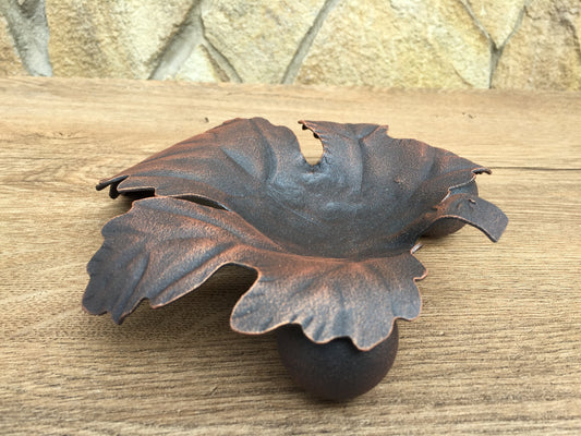 Iron ashtray, iron gifts, ash tray,iron anniversary gift for him,gift for smoker, cigar ashtray,cigar holder,mens gift,manly gift,maple leaf