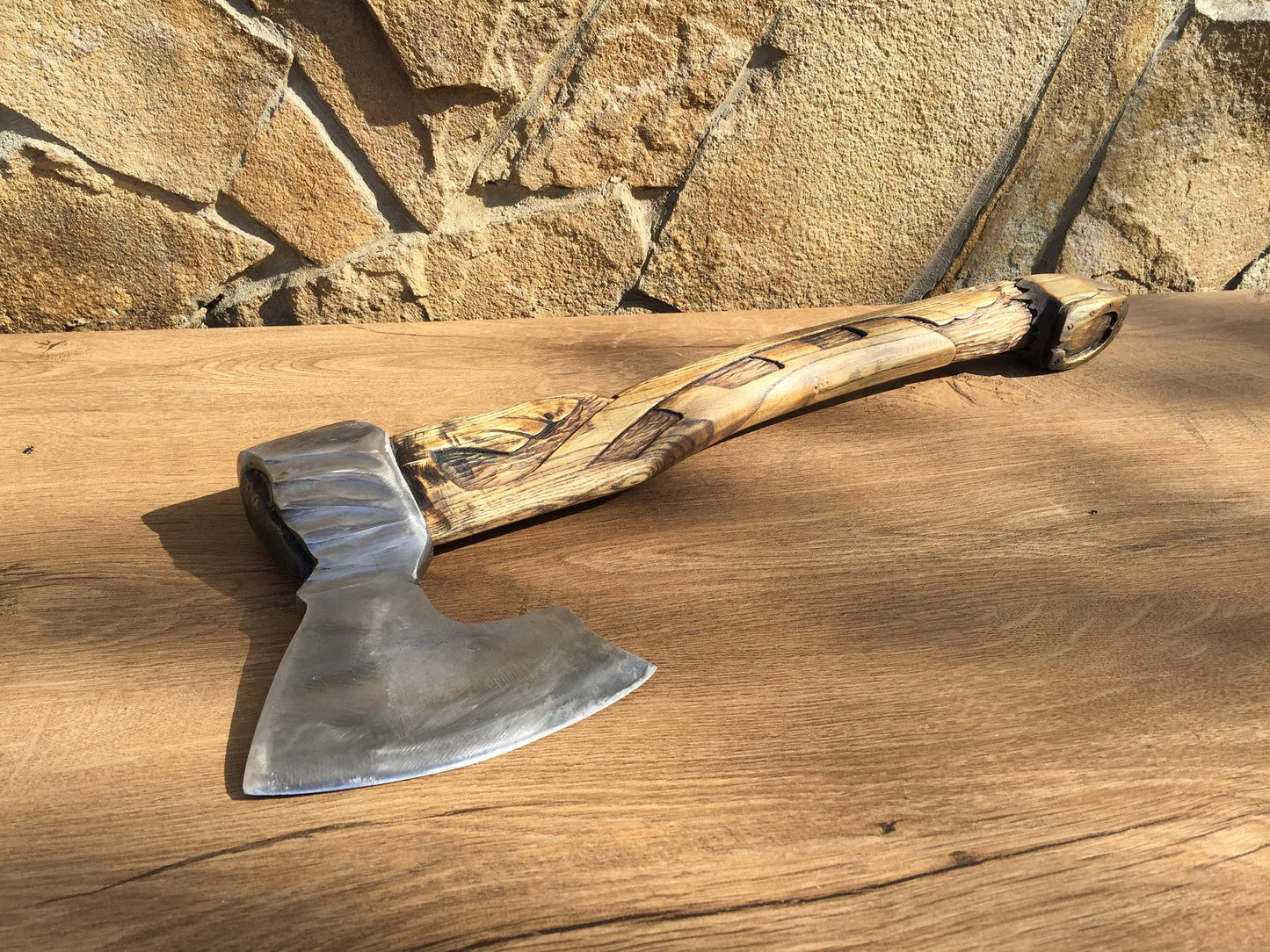 6th anniversary gift, medieval axe, viking axe, iron gift for him, best man gift, birthday gift, hatchet, tools, mens gifts, gifts for men