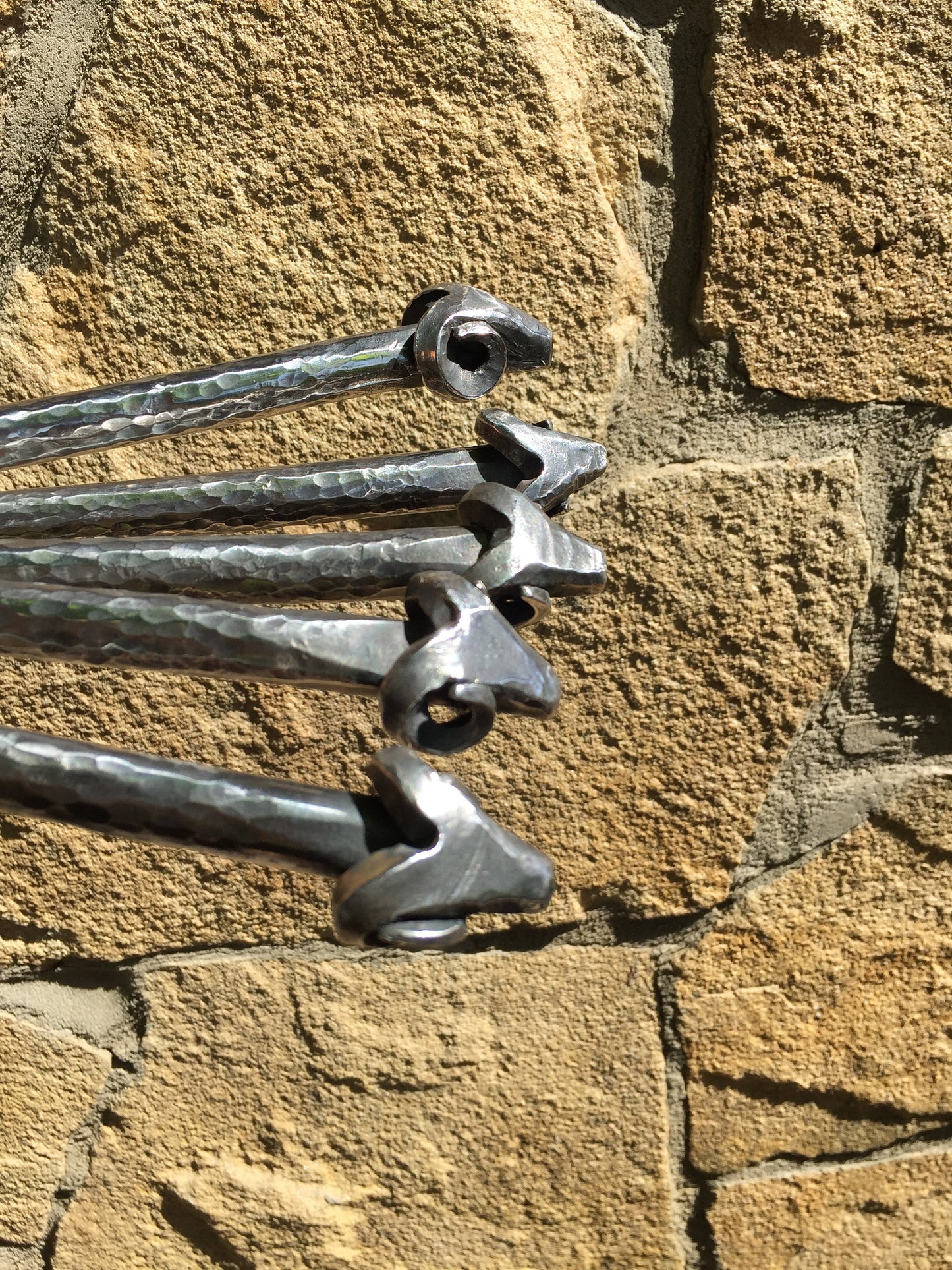 Stainless steel skewers, iron gift, iron anniversary, shish kabob, kebab skewers, spatula, grill tools, grilling gifts, grill set, fork