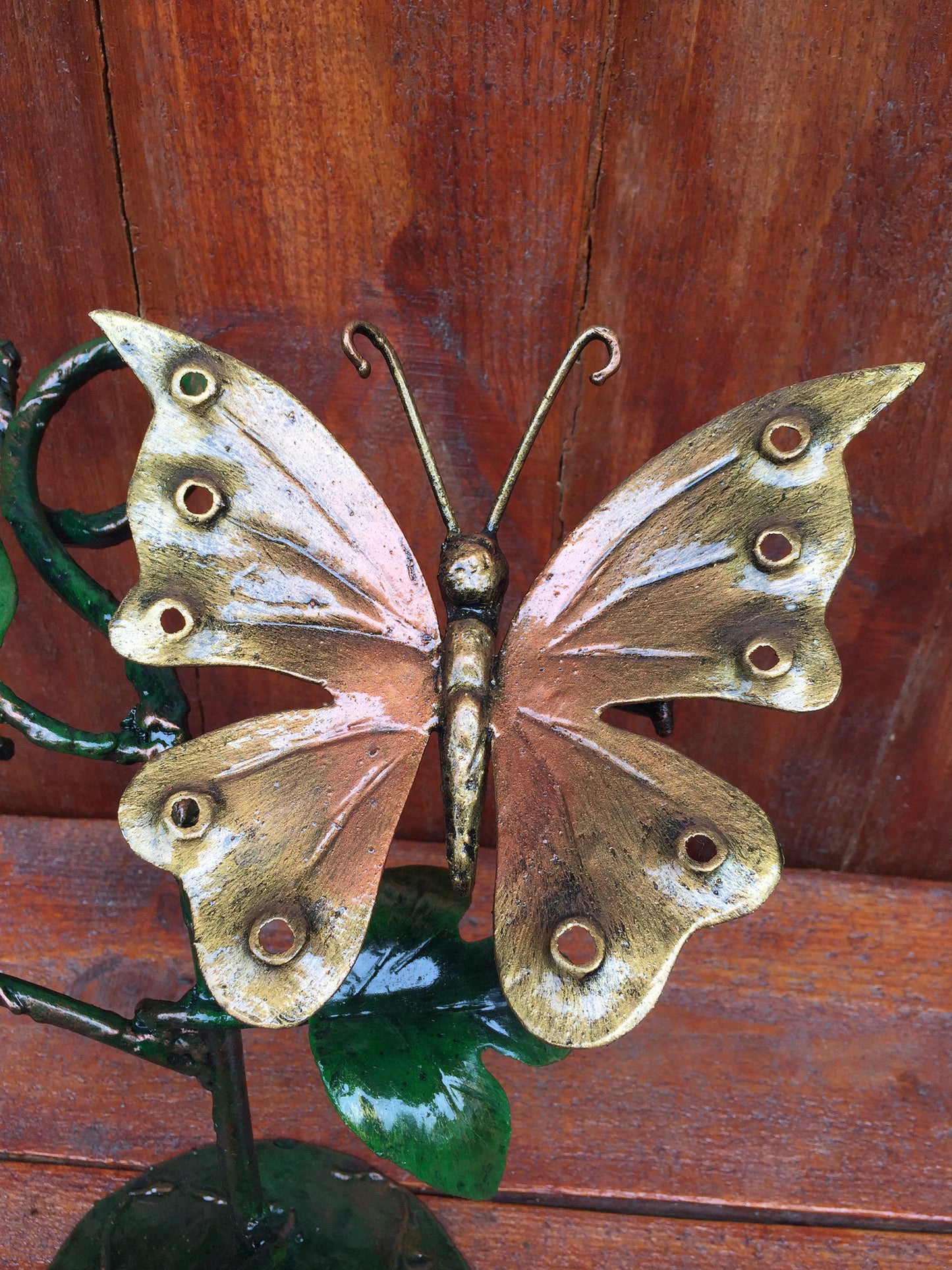 Hand forged butterfly, iron gift, engraved gift, iron anniversary gift, 6th anniversary, personalized gift, butterfly decor, butterfly gift