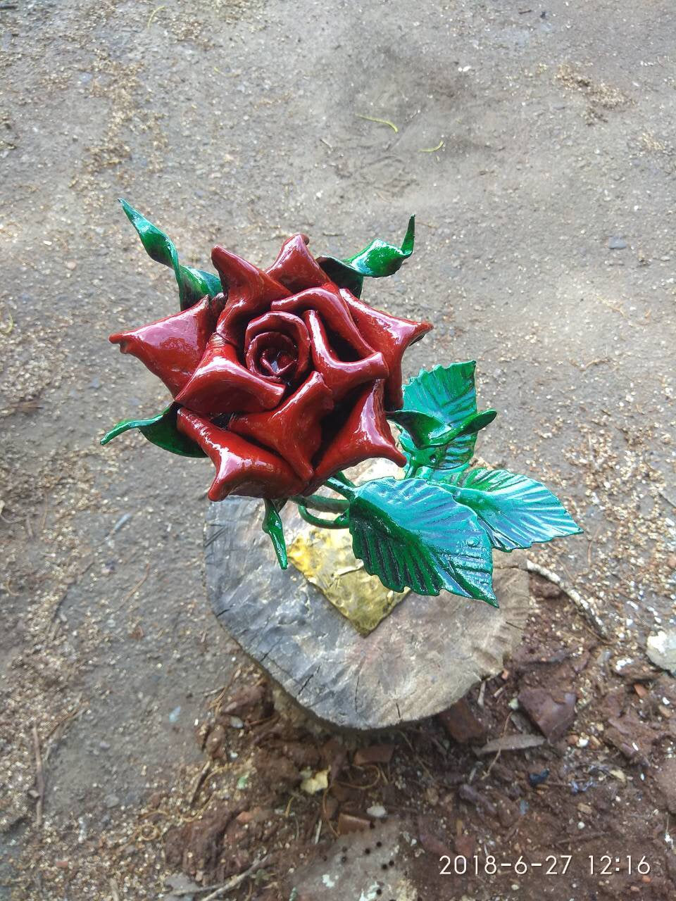 6th anniversary, engraved gift, personalized iron gift, iron rose, steel rose, metal rose, iron gift, anniversary flower,anniversary jewelry