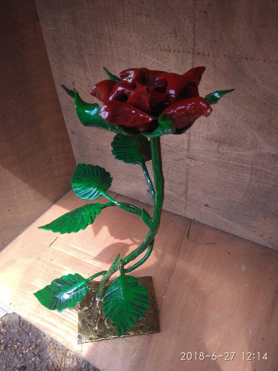 6th anniversary, engraved gift, personalized iron gift, iron rose, steel rose, metal rose, iron gift, anniversary flower,anniversary jewelry