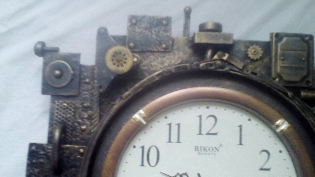Steampunk clock, steampunk wall clock, steampunk wedding, steampunk office, steampunk home decor, steampunk accessory, steampunk for women
