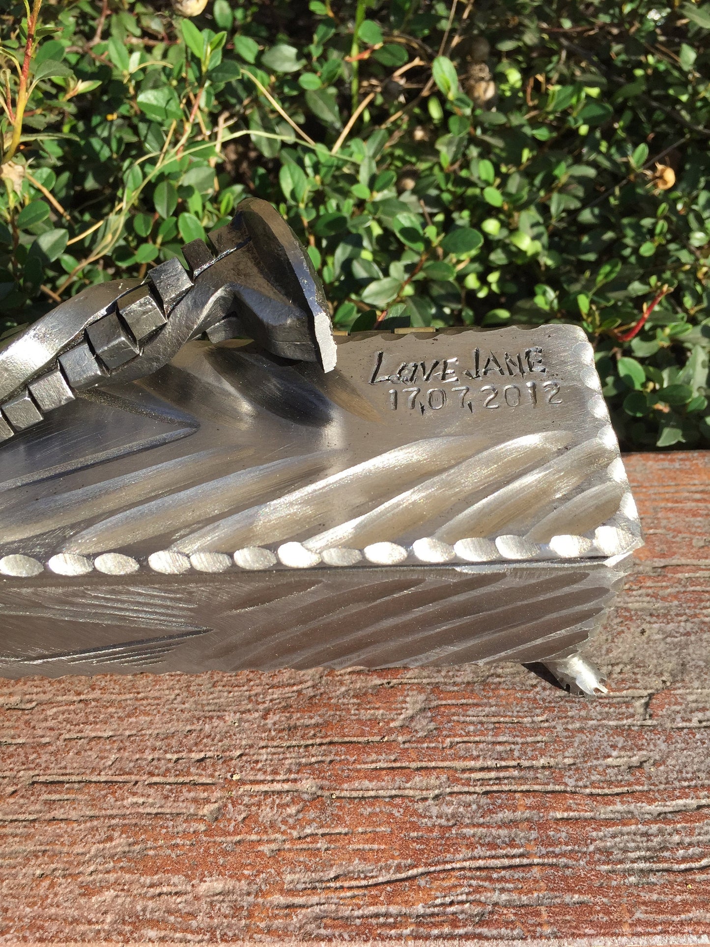 Railroad spike knife, 6 year anniversary gift for him, engraved iron gift, iron anniversary gift for him,viking knife,iron gift for him, axe