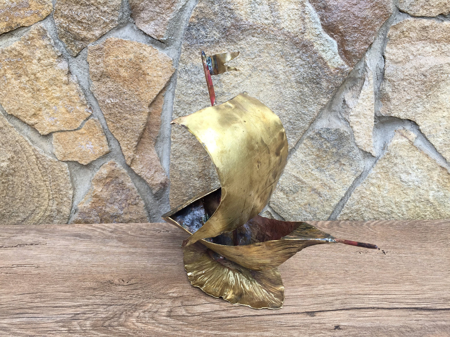Bronze ship, bronze gift, wedding gifts, 8th anniversary gift, brides gift, bronze anniversary gift, bridesmaid gift, bronze gift for him
