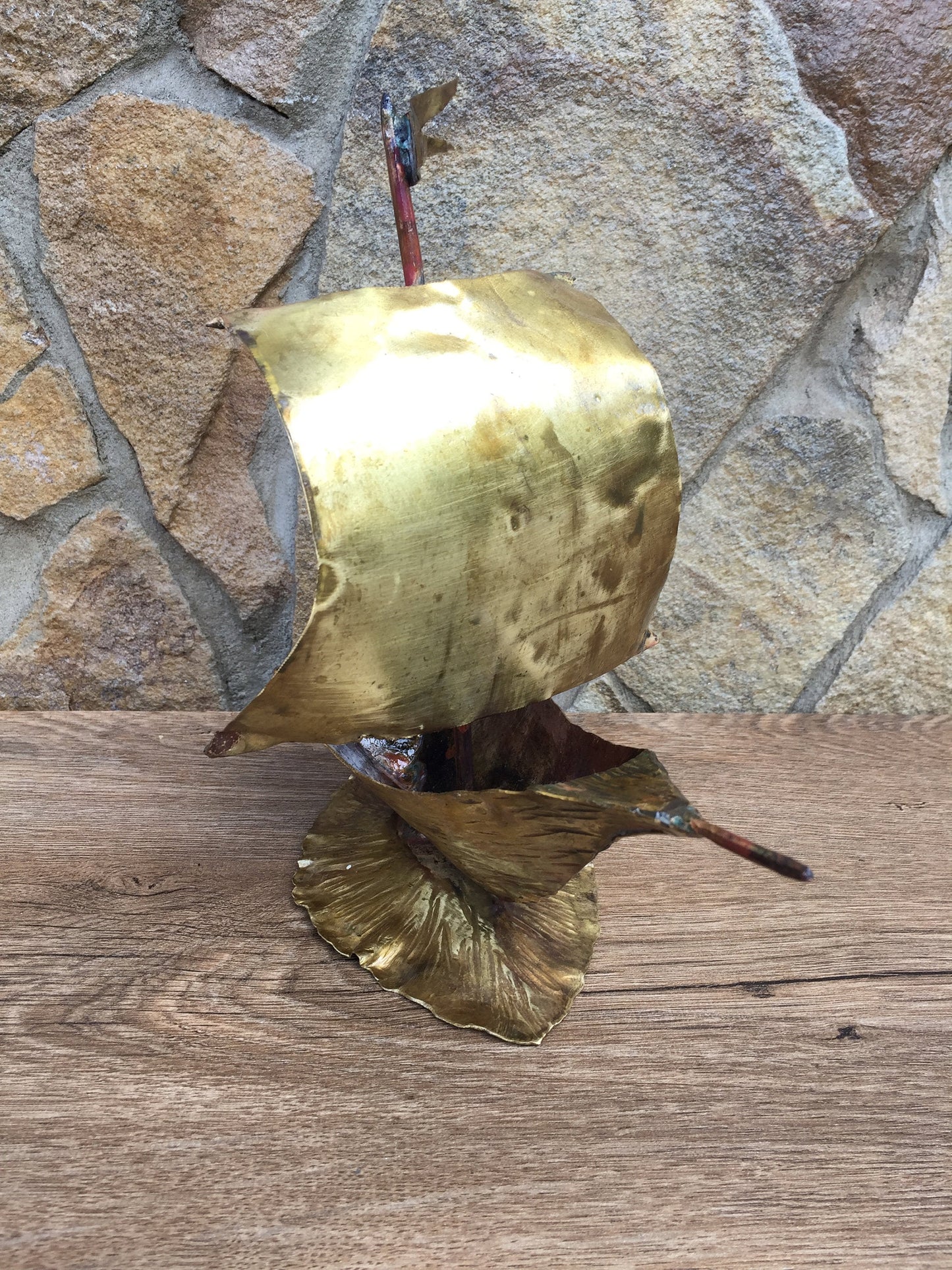 Bronze ship, bronze gift, wedding gifts, 8th anniversary gift, brides gift, bronze anniversary gift, bridesmaid gift, bronze gift for him