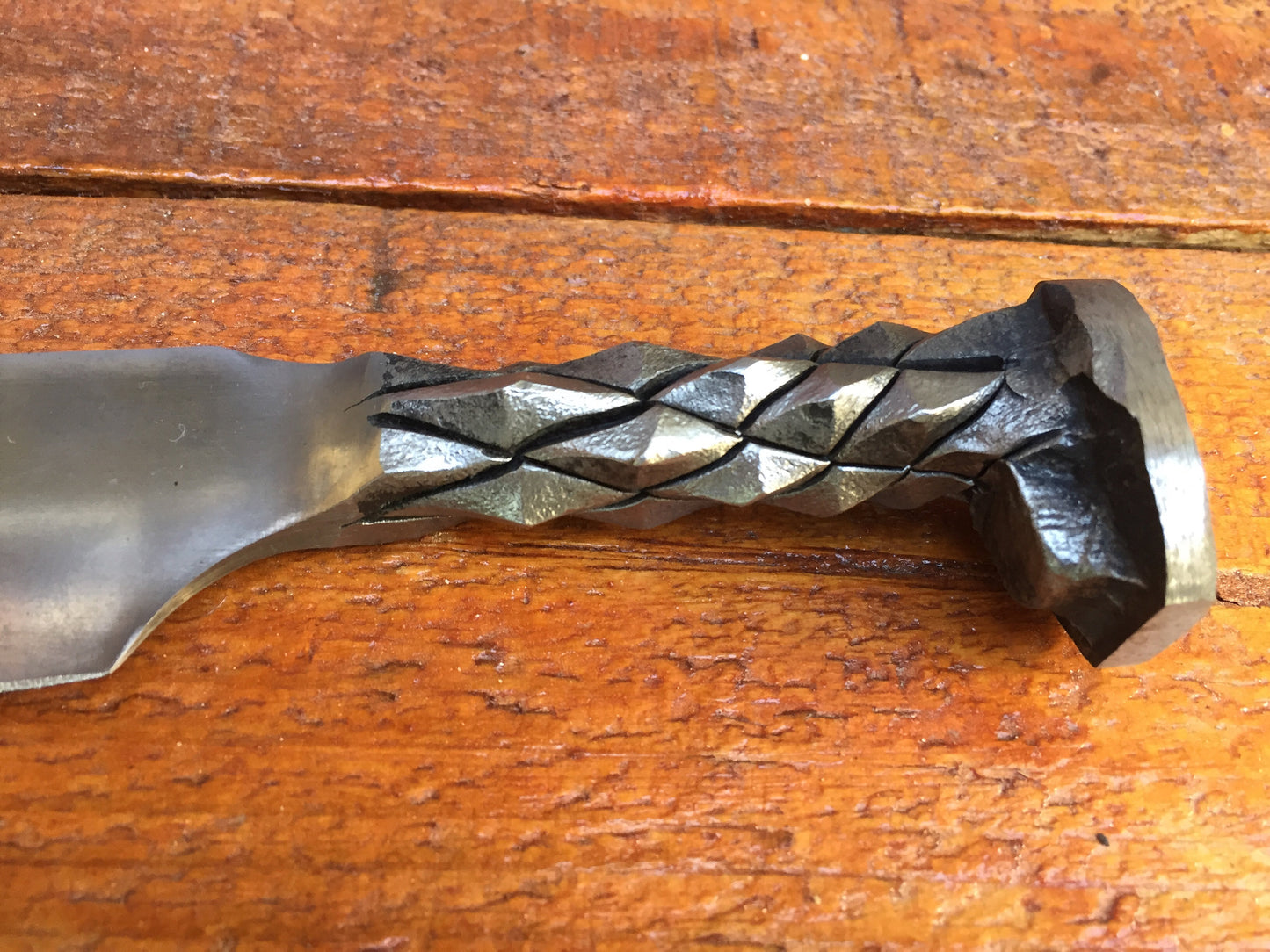 6 year anniversary gift for him, railroad spike knife, steampunk furniture,iron anniversary gift for him,wedding anniversary gift,iron knife