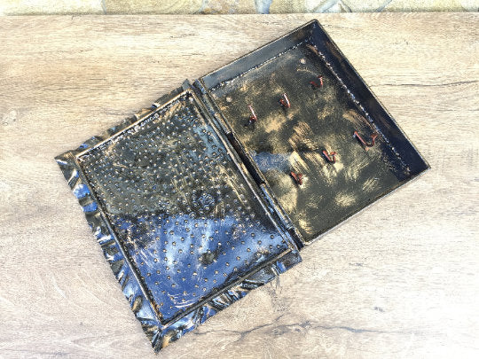 Key holder, key holder for wall, key hanger metal, key rack forged, key hooks, key chain, key organizer, key case, forged keys, key stand