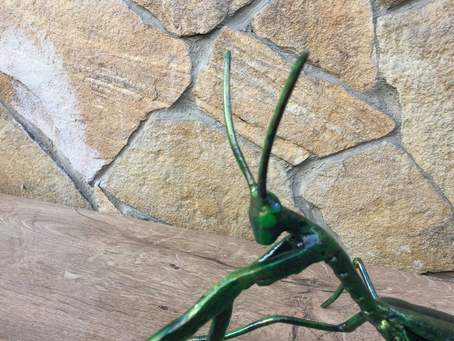 Hand forged mantis, mantis figurine, mantis sculpture, mantis charm, insect gifts,insect art,insect birthday party,insect charms,iron gift