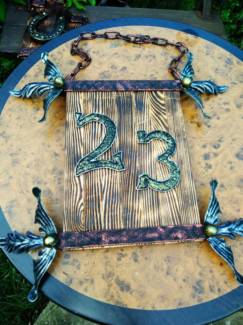 House number, metal art numbers, decorative numbers, metal yard art, front door decal, housewares, wall plaque, outside plaque, number plate